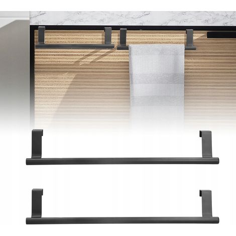 Handtuchgriff - Edelstahl 36 Cm - Kein Bohren Erforderlich - Für Schranktüren - 2 Stück
