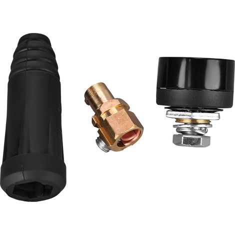 1pcs Dkj35-50 Schwarz Europäischen Stil Soudage Kabel Schnelle Anschluss Adaptateur De Raccord Rapide