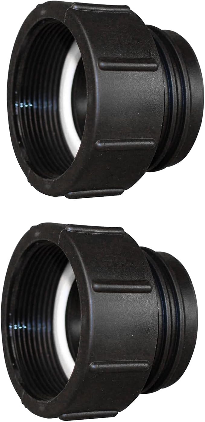 2er-pack Ibc-tankadapter, 5,1 Cm Anschluss Mit Feingewinde Auf Grobgewinde S60 X 6, Ersatz-tankanschluss Für Haus Und Garten