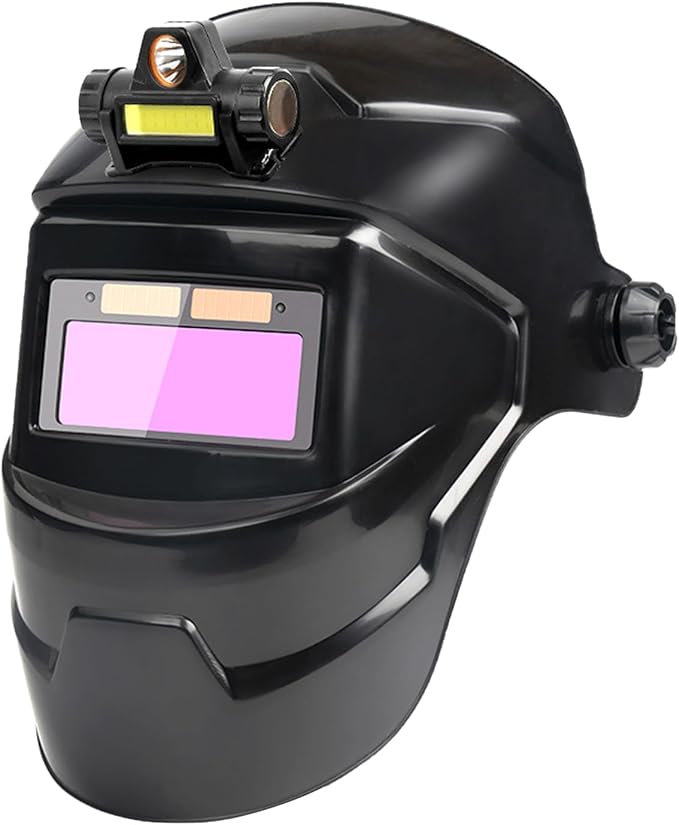 Real Vision Schweißhelm – Weitwinkelobjektiv, Automatische Abdunkelung, Solarbetrieben Schweißhelm Für Metallverarbeitung, Automobilindustrie Und Bauwesen Professionelle Ausrüstung