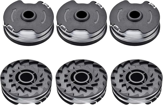 Anboo 6er-pack Parkside Trimmerfadenspulen, Kompatibel Mit Prta 20-li B1/b2/c3, Prt 300/550 A1/a3, Freischneider-ersatzteil, 1,6 Mm Für Parkside (lidl) Geräte (6 Spulen)