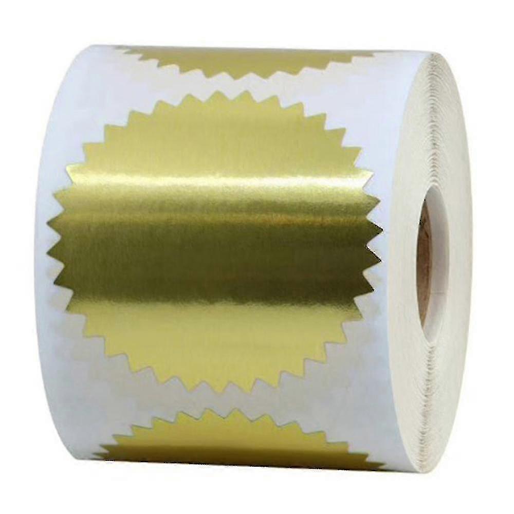 Rolle Mit Runden, Goldfarbenen, Selbstklebenden Versandetiketten, Umschlagverschluss - 2 Zoll (gold) (500 Stück)