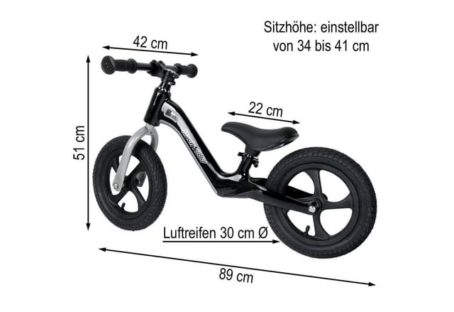 Mach1 Laufrad Mach1 Kinder-Laufrad Balance-Bike Kinderfahrrad Lauflernhilfe 30 cm Zoll
