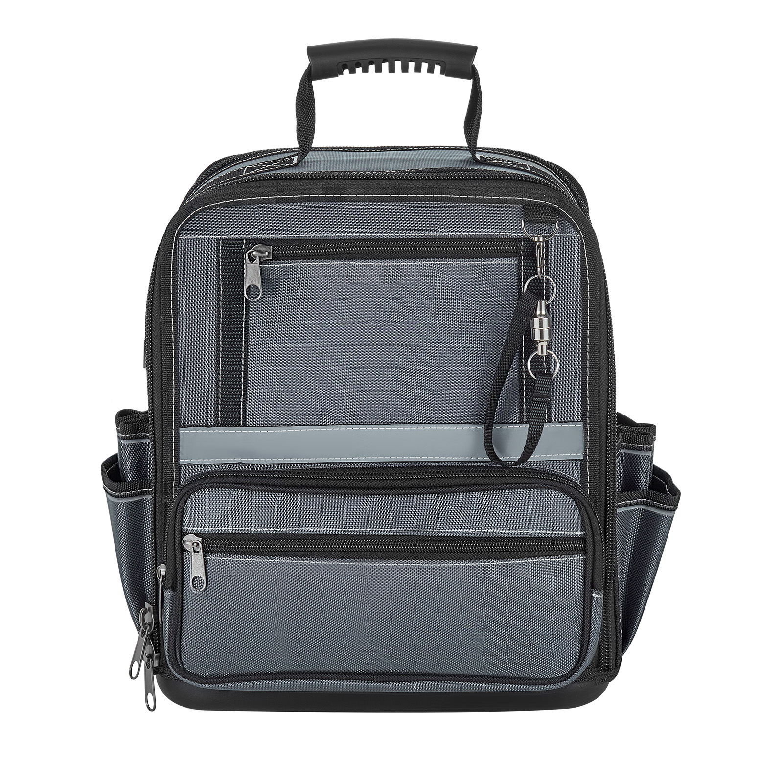 Mophorn Werkzeugtasche 33,5x23x39cm, Aufbewahrungstasche Mit 24 Innen- Und 10 Außenfächern, Robuster Werkzeug-organizer Aus Wasserabweisendem Polyester Mit Schultergurt Und Reißverschluss
