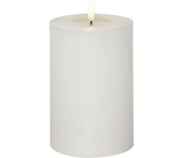 STAR TRADING LED-Kerze Echtwachs Flame Flow Big Wachsspiegel