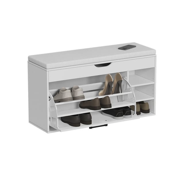 Vicco Schuhbank Solino, Weiß, 90 x 50 cm mit sitzfläche (1-St)