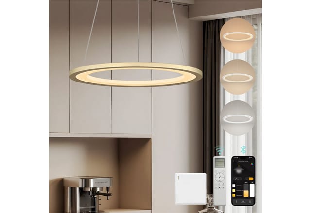 Mai & Mai Pendelleuchte Hängeleuchte pendellampe Farbtemperatur3000–6000K CRI≥95 Luvina01, LED-Pendelleuchte, mit hoher Farbwiedergabe,