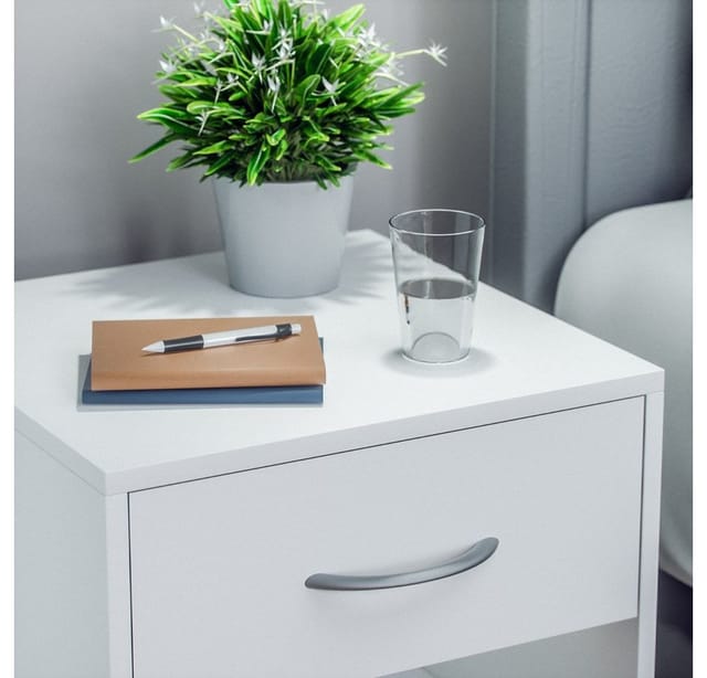 Casaria Nachttisch Kiel (2-St), mit Schublade 41x39x28cm Holz Modern Schlafzimmer Bett Nachtschrank