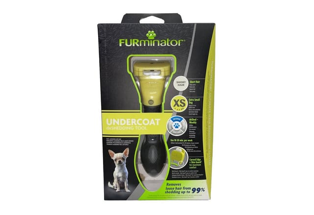 FURminator Fellbürste für kurzhaarige Schoßhunde, deShedding Pflege Werkzeug