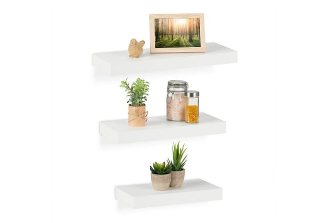 relaxdays Wandregal 3er Set
