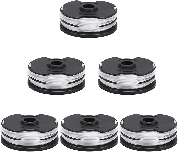 Packung Mit 6 Ersatzspulen Für Parkside Lidl Prt 550 A1, A2, A3, A5, B6, Prta 20-li B2, C3 Elektro- Und Akku-rasentrimmer, Ersatzspulen Ø 1,6 Mm, 2 X 5 M Länge