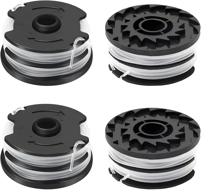 4-teilige Spule Trimmerfaden, Kompatibel Mit Parkside Tlp-01, Ersatzspule Passend Für Parkside Prta 20-li A1/b1/b2/c3, Prt 300 A1, Prt 550 A1/a2/a3/a5, Ø1,6 Mm - 8,3 M (4 Spulen)