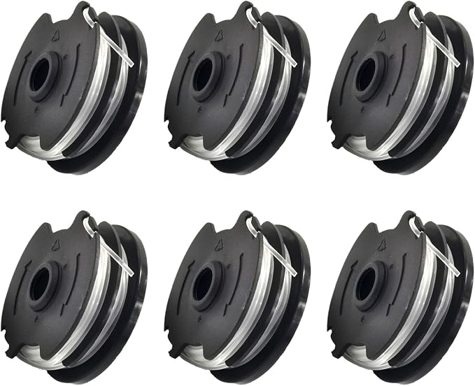 Cdiytool 6er-pack Ersatzspulen Für Parkside Prta 20-li A1 B2 C3 Prt 550 A1 A3 Prt 300 A1 Freischneider, 1,65 Mm Durchmesser, 8,3 M Länge
