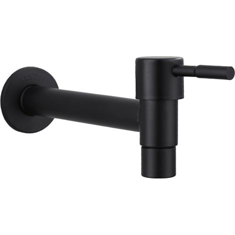 1 Stück - Wasserhahn - Schwarzer, Verlängerter Mopp-pool-wasserhahn