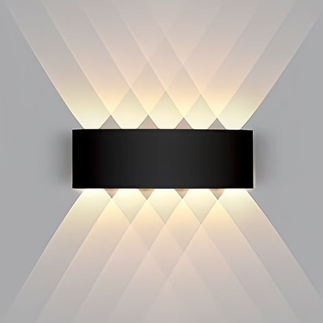 Moderne 10-w-led-wandleuchte, Nach Oben Und Unten Leuchtend, Wasserdicht (ip65), Aluminium, Für Den Innen- Und Außenbereich, Geeignet Für Badezimmer, Schlafzimmer, Flur Und Wohnzimmer.