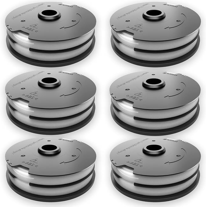 Parkside 6er-packung Original-ersatzspulen Für Lidl Elektro-rasentrimmer, Akku-rasentrimmer, Prt 550 A1, A2, A3, A5, B6, Prta 20-li B2, C3
