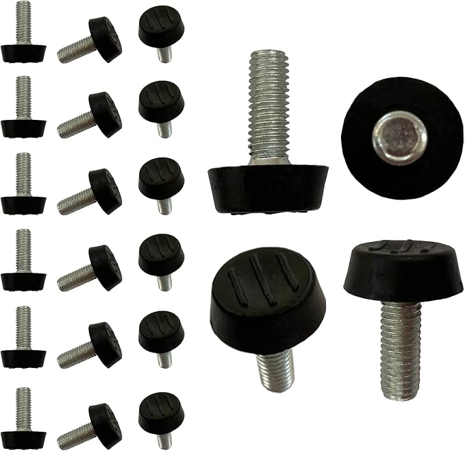 Pocadom Set Mit 22 Verstellbaren Nivellierfüßen M8 X 20 Mm Für Möbel, Tische, Schreibtische Und Stühle