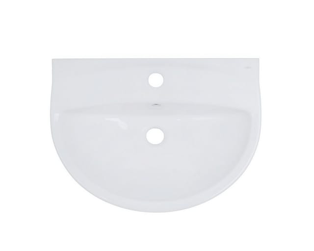 Belvit Waschbecken BV-WB8101 (einzel, 1-St), Belvit Tulpen Keramik Waschbecken 55cm