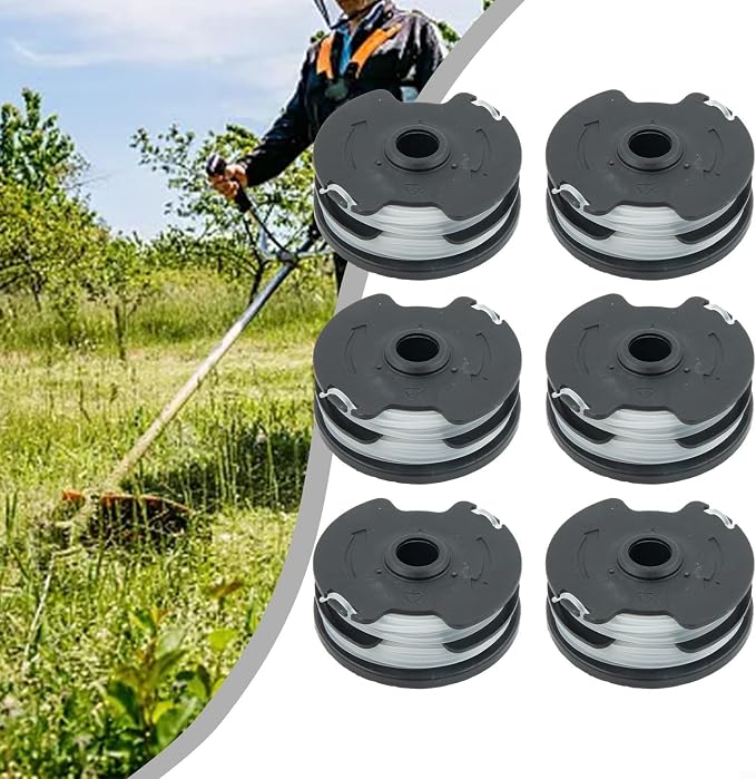 6er-packung Fadenspulen Für Parkside Akku-freischneider – Ersatzfadenkappe Kompatibel Mit Prta 20-li A1 B2 C3 – 2 X 4 M – Nylon – 1,6 Mm – Einfache Montage – Für Garten Und Hof