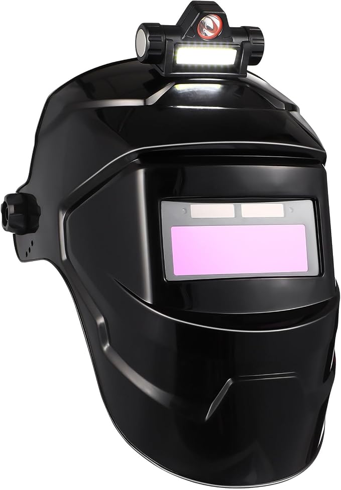 Canight Leichter Schweißhelm Mit Großem, Automatisch Abdunkelndem Sichtfeld Und Solarenergie, Zum Fugenhobeln Und Schneiden Mit Lichtbogen.