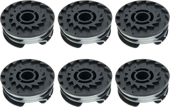 Hp Live 6er-pack Ersatzspulen Für Parkside Prta 20-li A1, B2, C3 Trimmerfaden, 1,6 Mm Nylonfaden, 4 M Länge