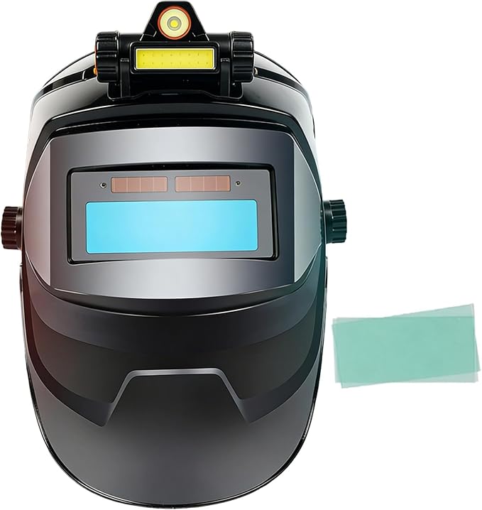 Selbstverdunkelnde Schweißermaske, Solarbetriebener, Selbstverdunkelnder Gesichtsschutz Für Schweißer, Ergonomischer Schweißhelm - Für Werkstätten, Industrieanlagen, Landwirtschaftliche Betriebe Und D
