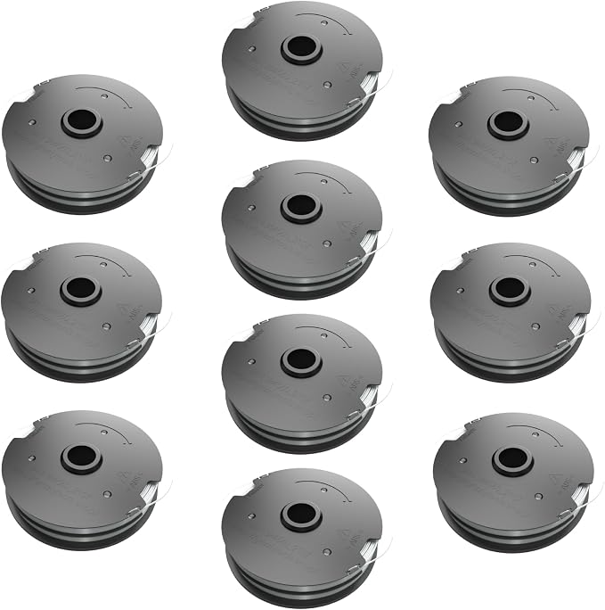Packung Mit 10 Ersatz-trimmerfadenspulen Für Parkside Prt 550 A1- Lidl Ian 311404, Prt 550 A2, Prt 550 A3, Prt 550 A5, Prta 20-li B2, Prta 20-li B2, Prta 20-li C3 Freischneider