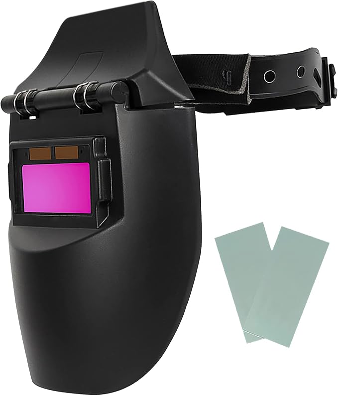 Allomn Schweißmaske, Kopfmontierter Solar-schweißhelm Mit Automatischer Abdunklungsanpassung, Hochempfindlichem Sensor, Solarbetrieben
