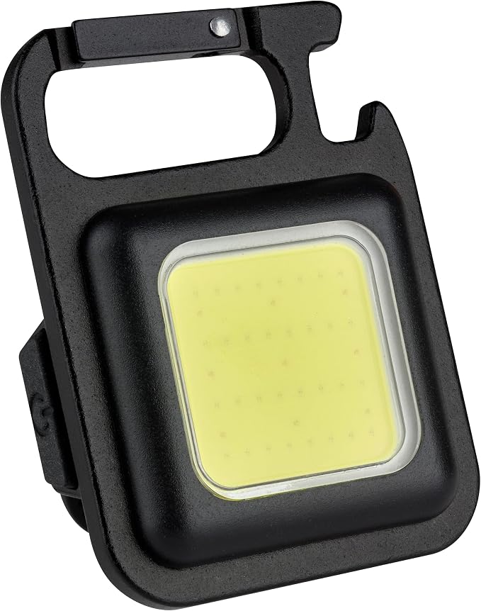 Tfa Dostmann Mini Led Cob Arbeitsleuchte 43.2040 – Tragbare Magnetische Inspektionsleuchte – Für Den Außenbereich – Mit Flaschenöffner – Für Reparaturen, Auto, Outdoor – Schwarz