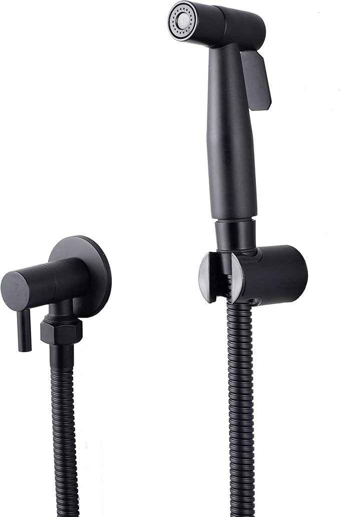 [loschen] Edelstahl-wc-sprühkopf Für Bidet Und Wc, Bidet-sprühkopf-set, Wasserhahn-sprühkopf, Shattaf-wc-sprühkopf (schwarz)