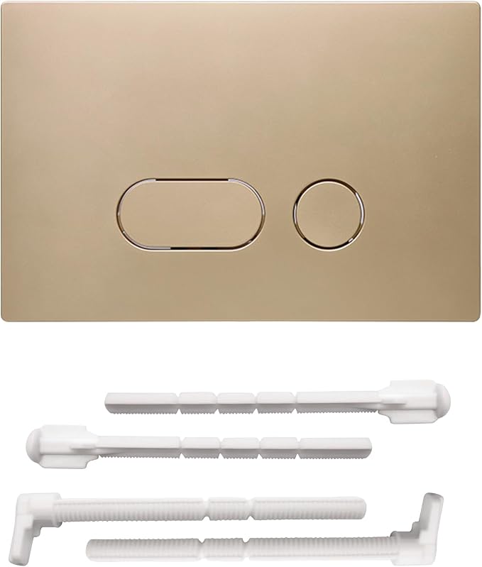 Acesome Für Geberit Sigma 01, Sigma10, Sigma20, Sigma21, Sigma30, Sigma50, Sigma60 Betätigungsplatten, Kunststoff-betätigungsplatte Für Zweimengenspültoiletten (gold)