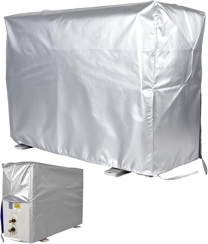 Wasserdichte Klimaanlagenabdeckung, 84 X 57 X 31 Cm, Größe M, Für 1,5-kw-außengeräte, Langlebige Wärmedämmung, Schnee-, Wind- Und Staubbeständig, Wartungsarm, Verstärkte Außenabdeckung