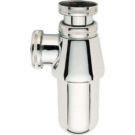 Nicoll – Höhenverstellbarer Waschbecken-siphon – Poliertes, Verchromtes Messing – Konischer Dichtungsauslass Ø32 – 50 Mm Wassersperre