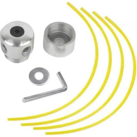 Aluminium-rasentrimmerkopf Mit 4 Fäden, Freischneiderkopf, Rasenmäherzubehör, Schneidfadenkopf Als Ersatzteil Für Trimmer