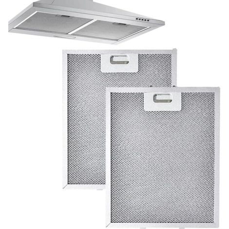 Dunstabzugshaubenfilter, Set Mit 2 Grauen Metallfiltern Für Heiße Staubsauger. Abmessungen: 320 X 260 X 9 Mm. Graue Und Robuste Metallfilter Für Ihren Kochanwärter.