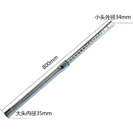 Teleskop-verlängerungsrohr/lange Metallstange Als Zubehör Für Staubsauger (großer Ende Innendurchmesser 35 Mm, Kleiner Ende Außendurchmesser 34 Mm)