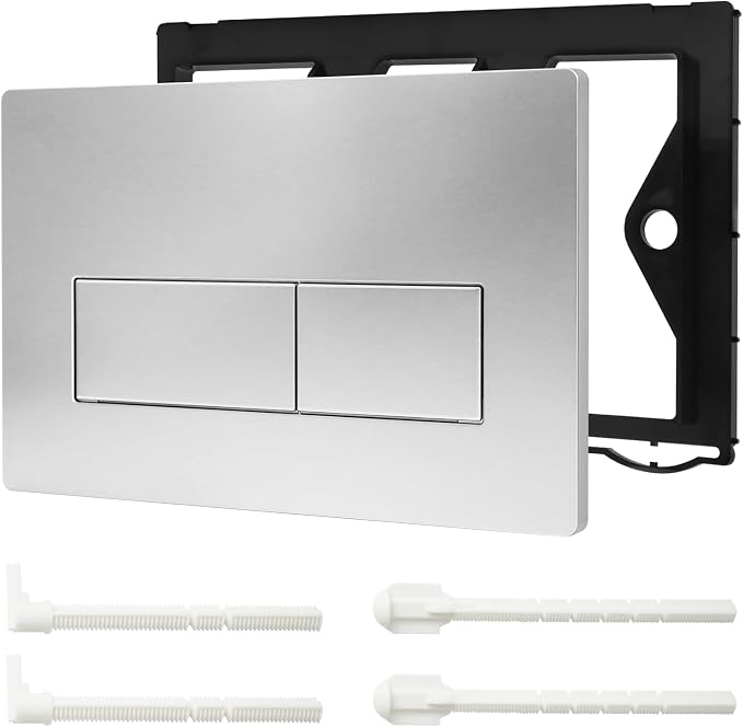 Wandhängende Wc-betätigungsplatte, Zweimengenspülung, Kompatibel Mit Geberit Sigma01 Up300/320, 115.770.11.5, (silber)
