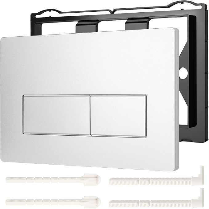 Wc-betätigungsplatte Kompatibel Mit Geberit Sigma Up300/up320 Betätigungsplatten, Zweimengenspülung, Plattenabmessungen 245 × 164 Mm, Inklusive Spülhebelset Und Rahmen