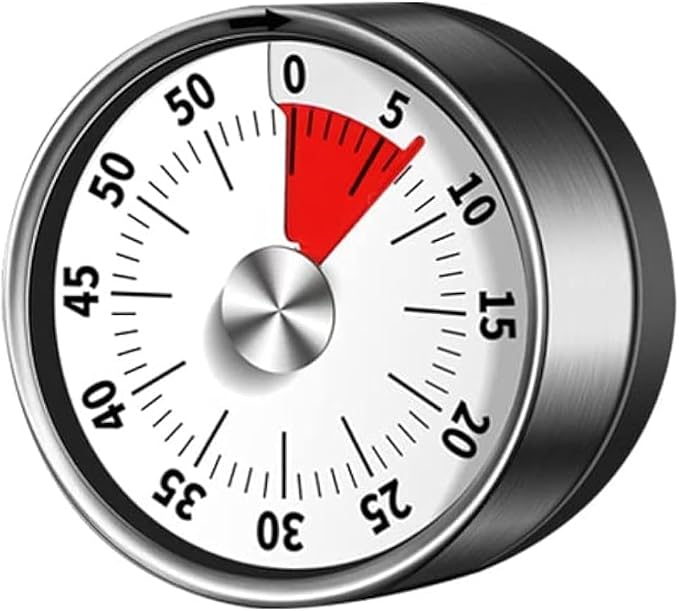 Mechanischer Küchentimer, 60-minuten-countdown-timer Für Kinder, Mechanischer Sichttimer, Batterielose Mechanische Uhr, Zeitmanagement-tool Für Kinder Und Erwachsene