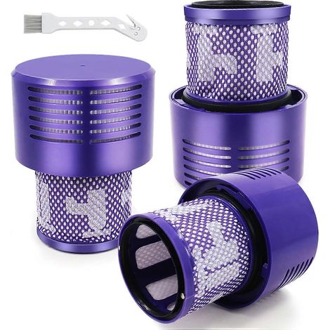 V10 Filter Für Dyson V10 Cyclone Serie, V10 Animal, V10 Absolute, V10 Total Clean, Sv12, Teilenummer 969082-01, 3er-pack Filter