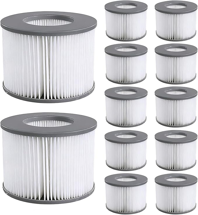 Mspa-packung Mit 12 Ersatzfiltern Für Whirlpools, Jacuzzis Und Aufblasbare Pools. Passend Für Modelle Ab 2020.
