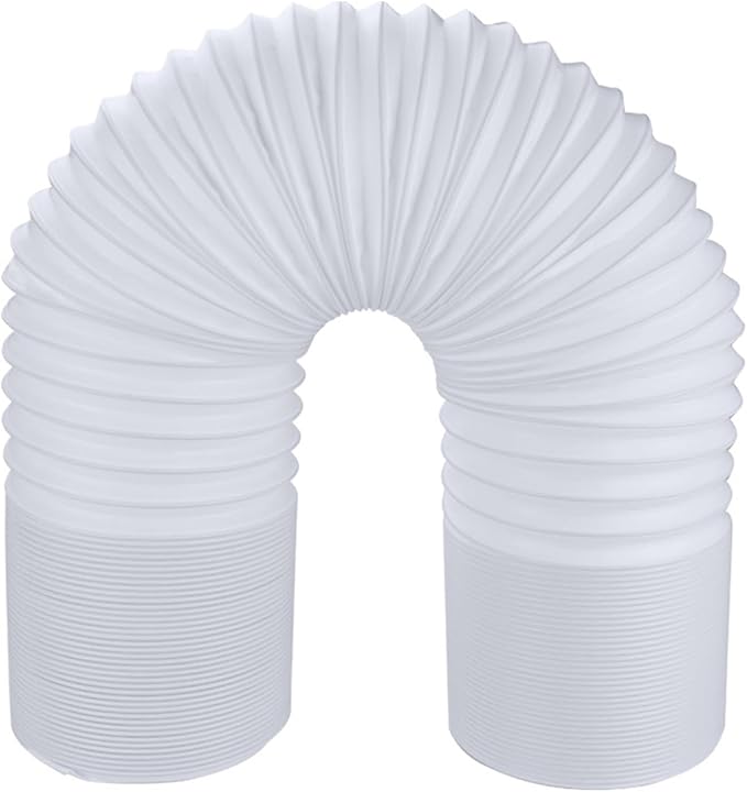Tragbarer Abluftschlauch Für Klimaanlagen, Ø 150 Mm, 3 M Flexibler Pvc-abluftschlauch, Ac-schlauchverlängerung Mit Linksgewinde Für Klimaanlagen/luftentfeuchter/küchengeräte
