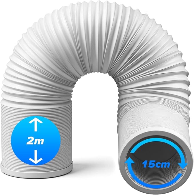2 M Ø150 Mm Abluftschlauch Für Tragbare Klimaanlagen, Flexibler Schlauch Für Mobile Klimaanlagen-sets, Universeller Abluftschlauch Für Klimaanlagen, Wäschetrockner Und Luftentfeuchter