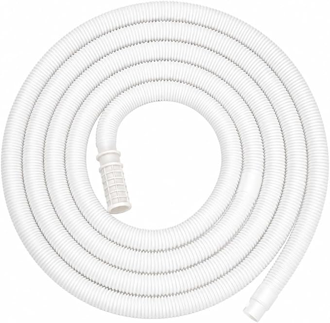 16 Mm Durchmesser Klimaanlagenschlauch Mit Edelstahlklemme, Uv-beständig, Flexibler 5 M Pvc-kondensatablaufschlauch Für Split-klimaanlagen