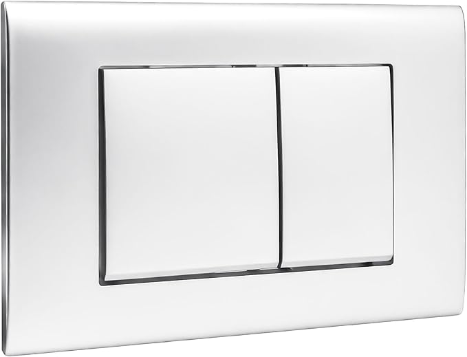 Generico Wand-wc-spülplatte, Druckknopf, Aktivierung, Kompatibel Mit Geberit Sigma 01 20, 30, Up300 & Up320, Doppelspülung, Modell 115770115, 245 × 164 Mm (weiß)