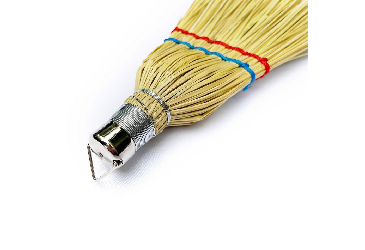 Mojawo Tapezierbürste Strohbesen Kehrbesen Handfeger Zimmerbesen Hexenbesen L28xB14cm Bild 3