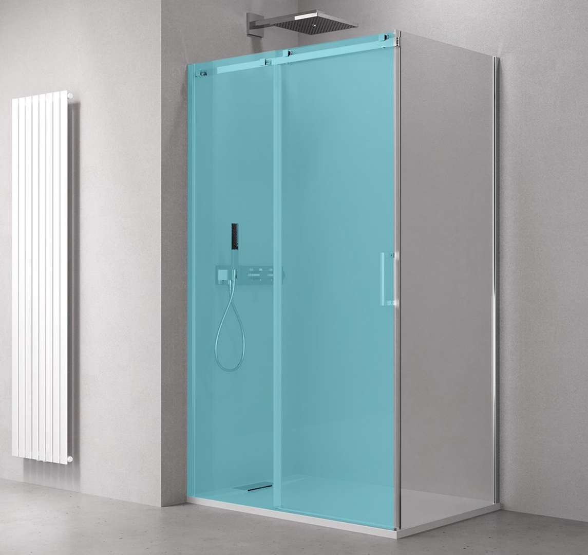 Polysan Thron - Duschwand 80 X 200 Cm, Antidrop, Klarglas/chrom Tl3080