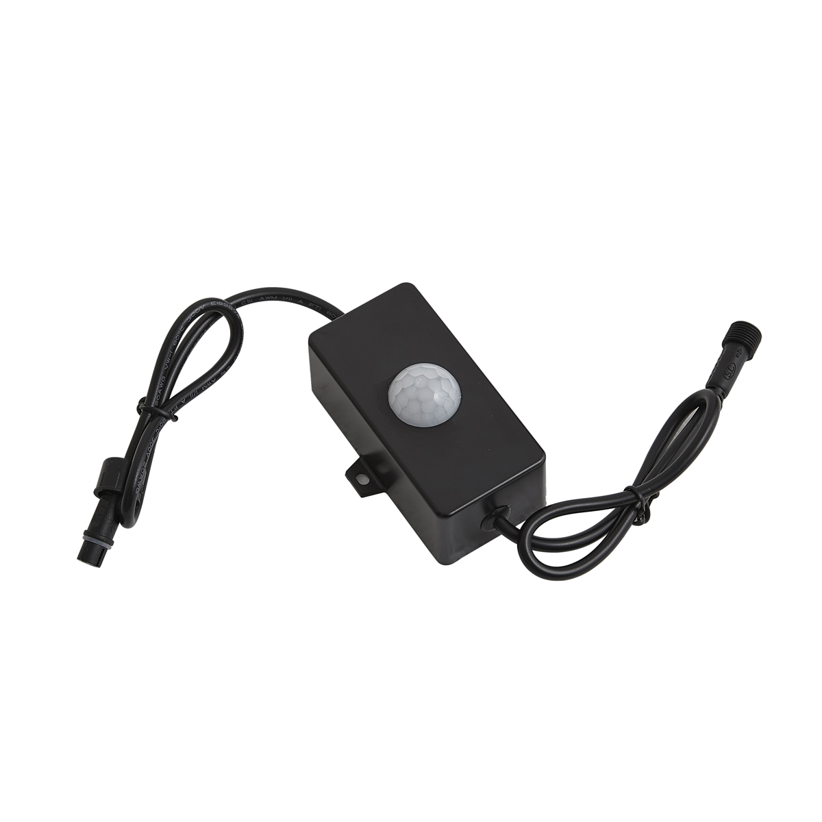 Qazqa Bewegungsmelder 12v Schwarz Ip44 Pir - Voltaire
