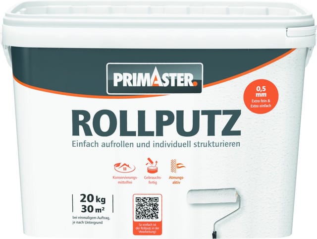 Primaster Gipsputz Primaster Rollputz 20 kg weiß