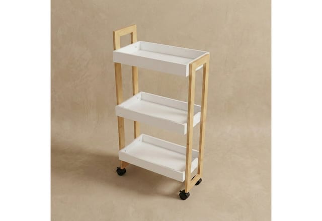 NUXIO Badregal Schmaler Rollregal ASEM, 80 cm